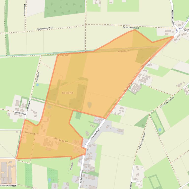 Kaart van postcodegebied 5384TG.