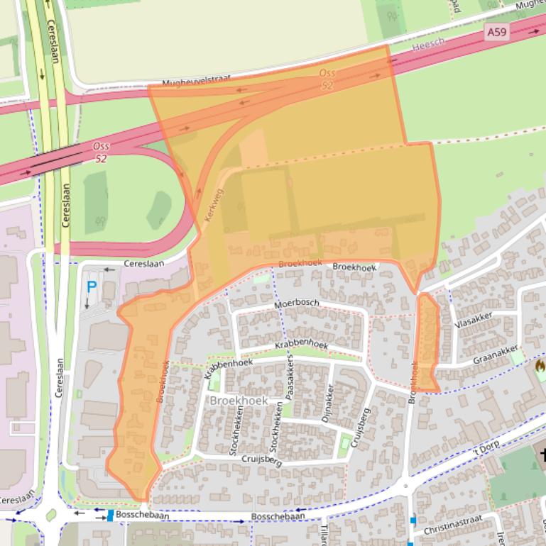 Kaart van postcodegebied 5384VR.