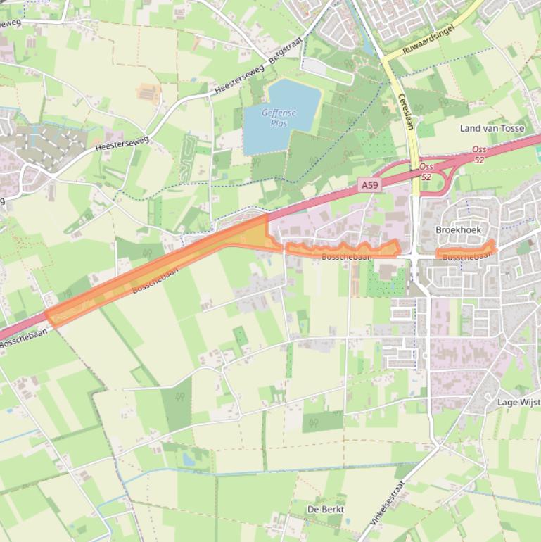 Kaart van postcodegebied 5384VZ.