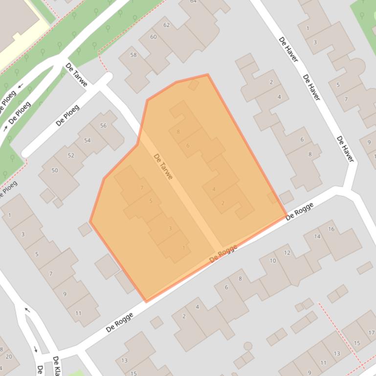 Kaart van postcodegebied 5384XC.