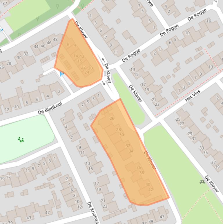 Kaart van postcodegebied 5384XL.