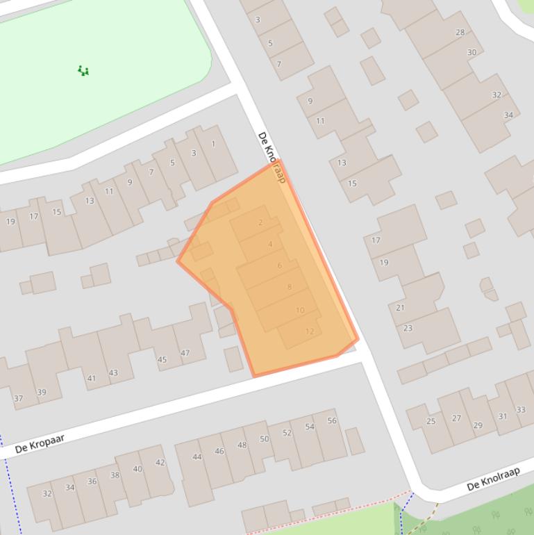 Kaart van postcodegebied 5384XP.