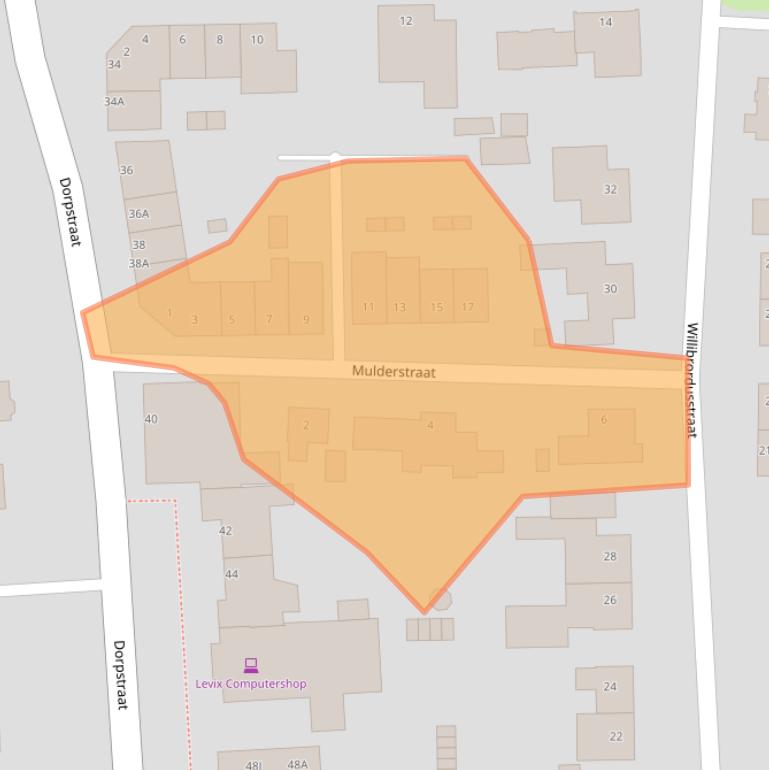 Kaart van postcodegebied 5386AP.