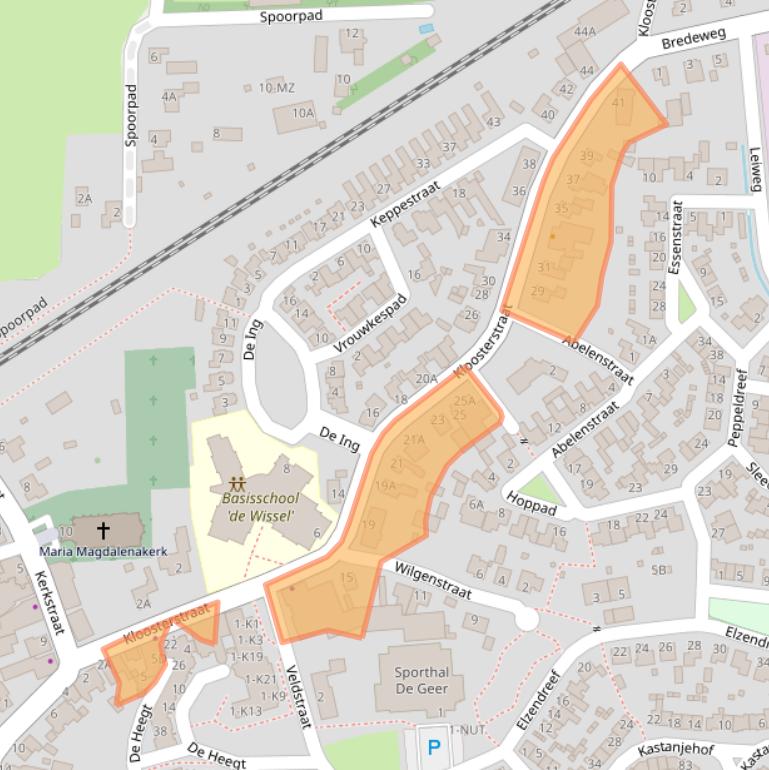 Kaart van postcodegebied 5386AR.
