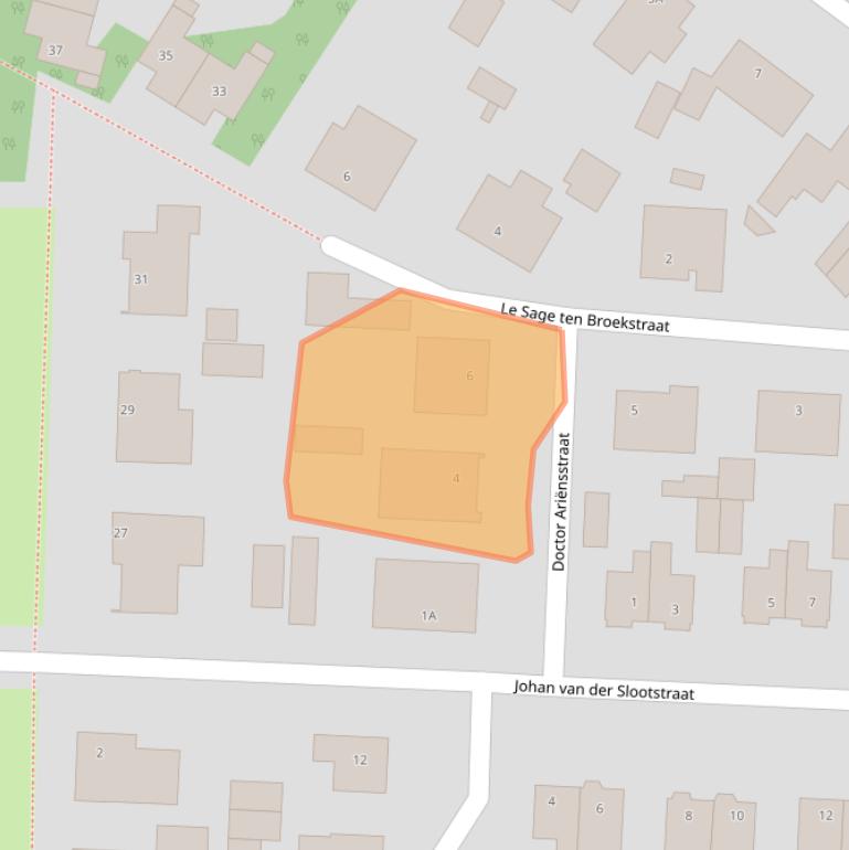 Kaart van postcodegebied 5386BM.