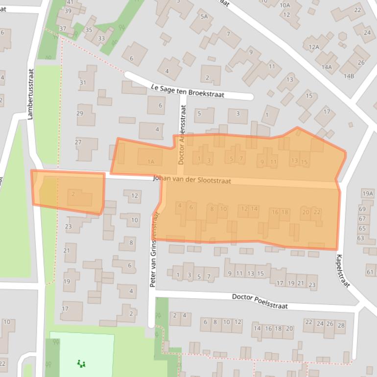 Kaart van postcodegebied 5386BN.
