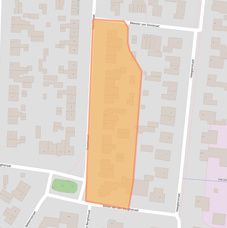 Kaart van postcodegebied 5386BP.