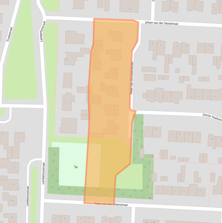 Kaart van postcodegebied 5386BX.