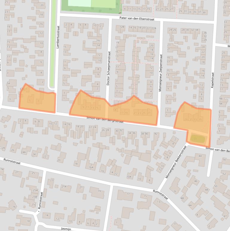 Kaart van postcodegebied 5386CC.