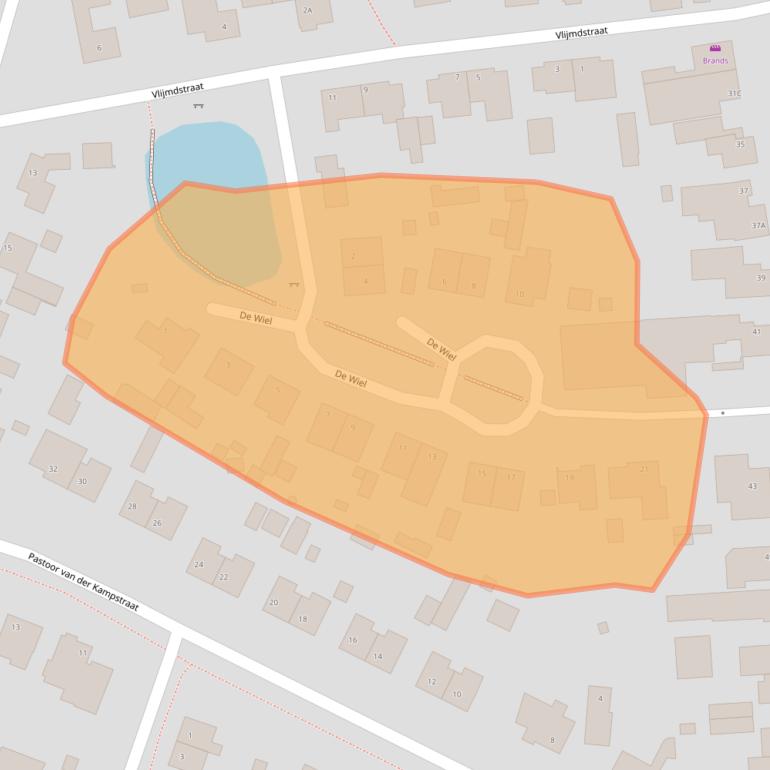 Kaart van postcodegebied 5386CD.