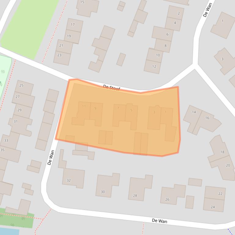 Kaart van postcodegebied 5386EH.