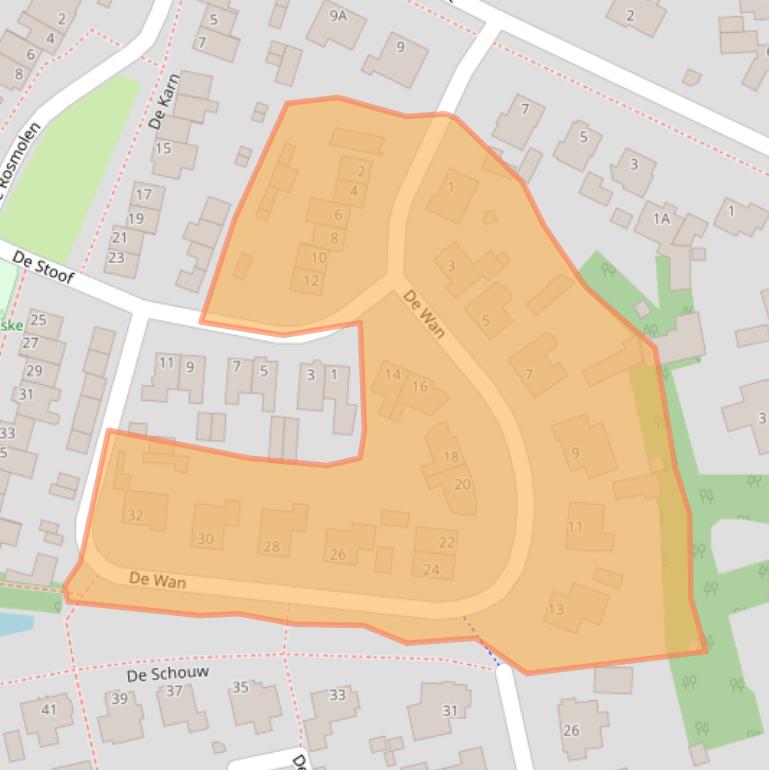 Kaart van postcodegebied 5386EJ.