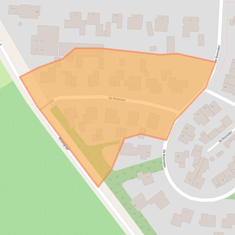 Kaart van postcodegebied 5386EL.