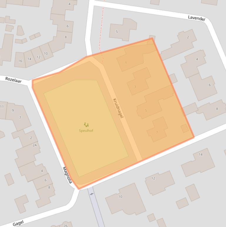 Kaart van postcodegebied 5386EN.