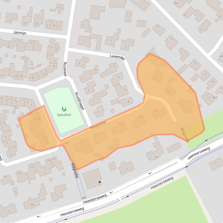 Kaart van postcodegebied 5386EP.