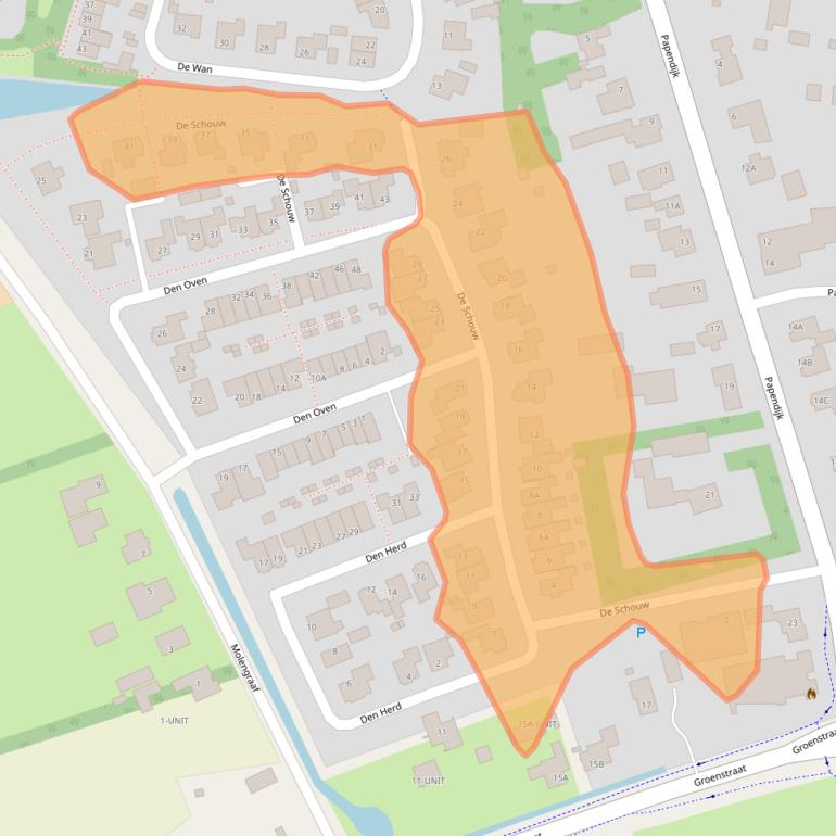 Kaart van postcodegebied 5386EV.