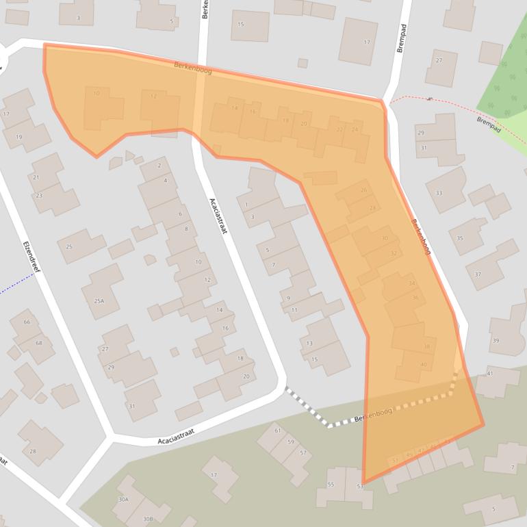 Kaart van postcodegebied 5386GC.