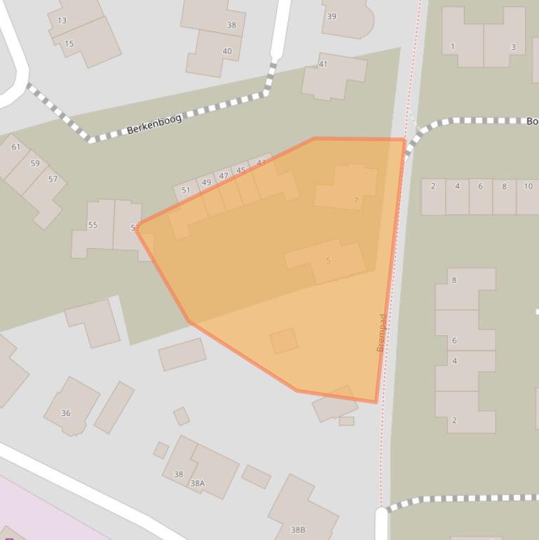 Kaart van postcodegebied 5386GD.