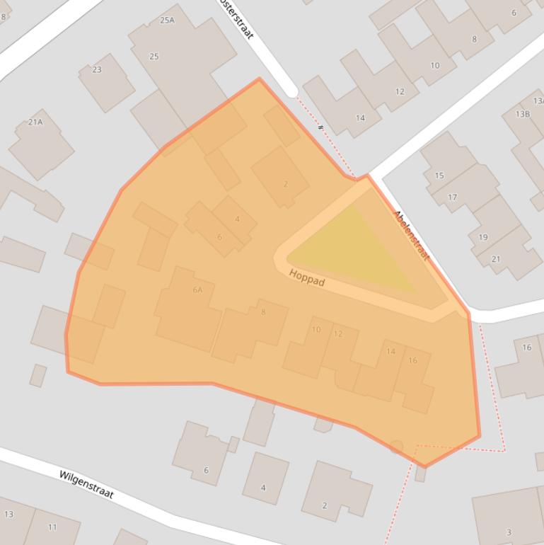 Kaart van postcodegebied 5386GE.