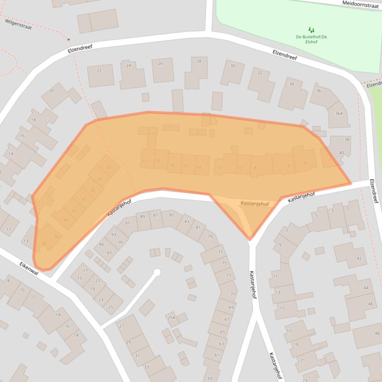 Kaart van postcodegebied 5386GP.