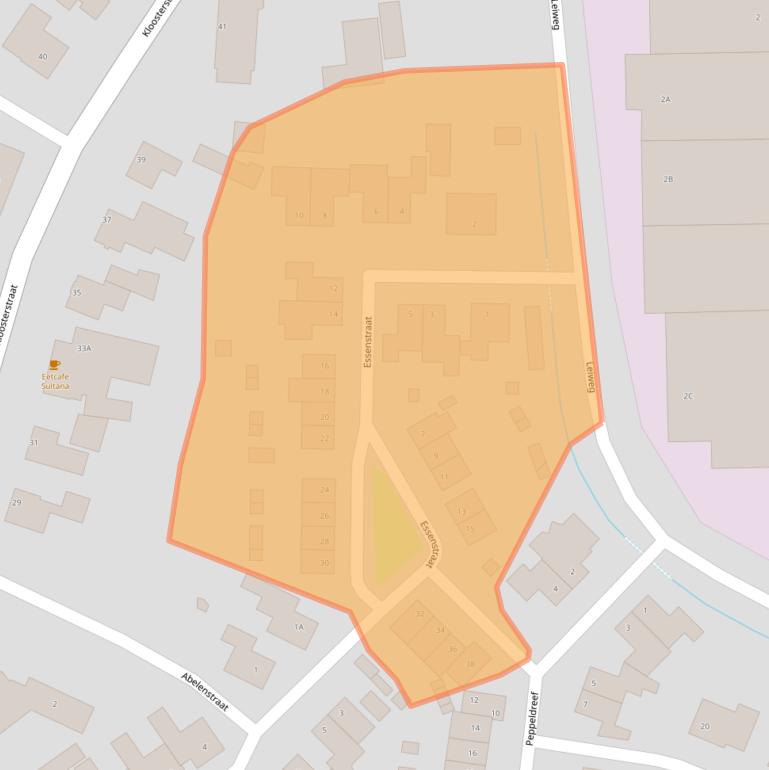 Kaart van postcodegebied 5386GV.