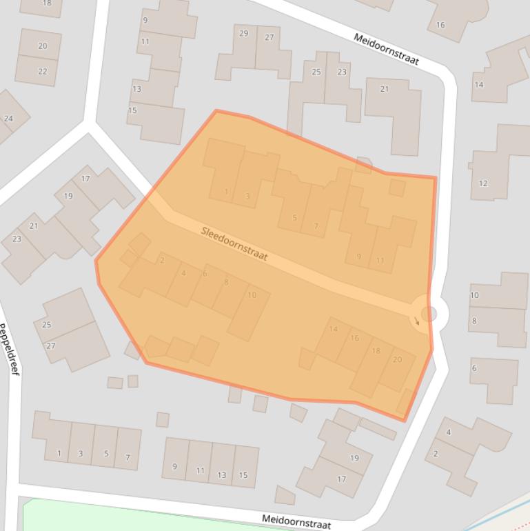 Kaart van postcodegebied 5386GW.