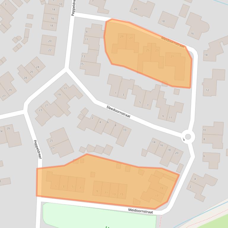 Kaart van postcodegebied 5386GX.