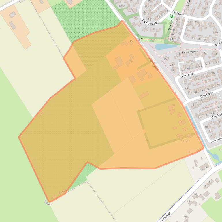 Kaart van postcodegebied 5386JB.