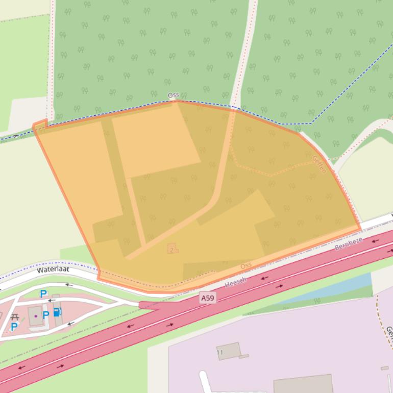 Kaart van postcodegebied 5386JX.