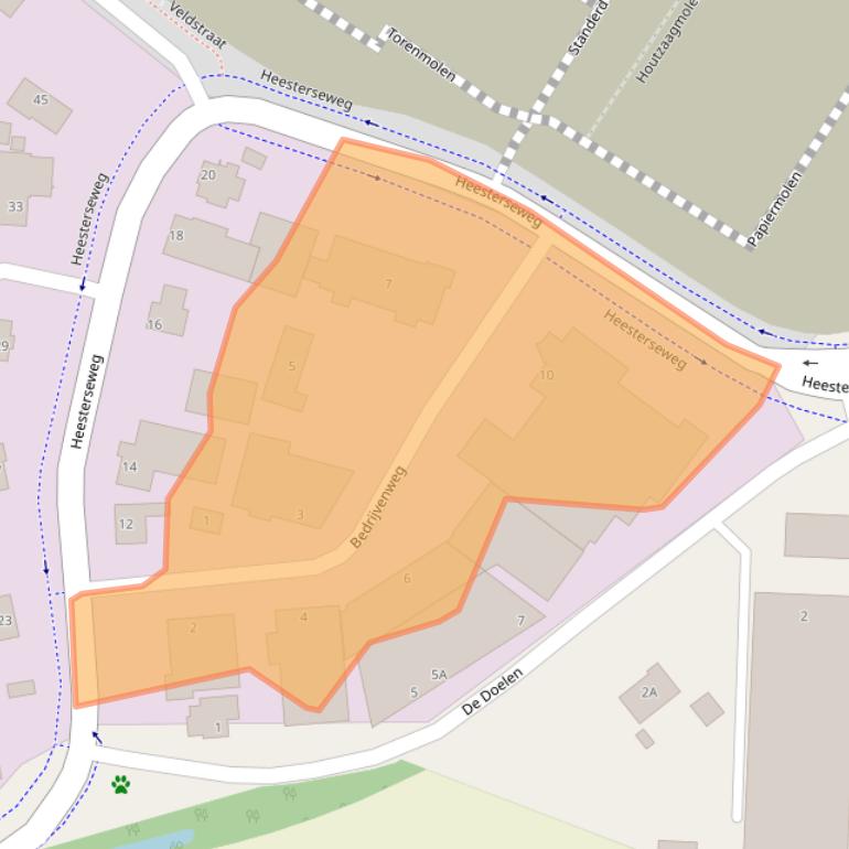 Kaart van postcodegebied 5386KA.