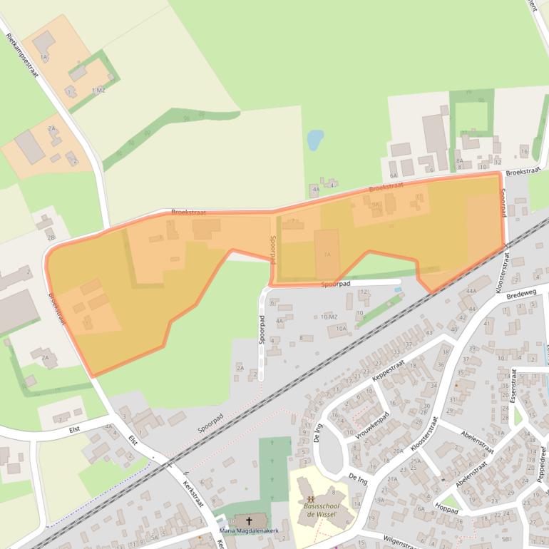 Kaart van postcodegebied 5386KC.