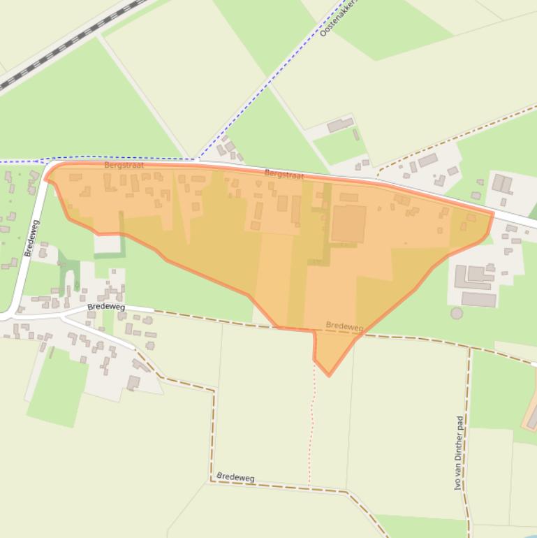 Kaart van postcodegebied 5386KJ.