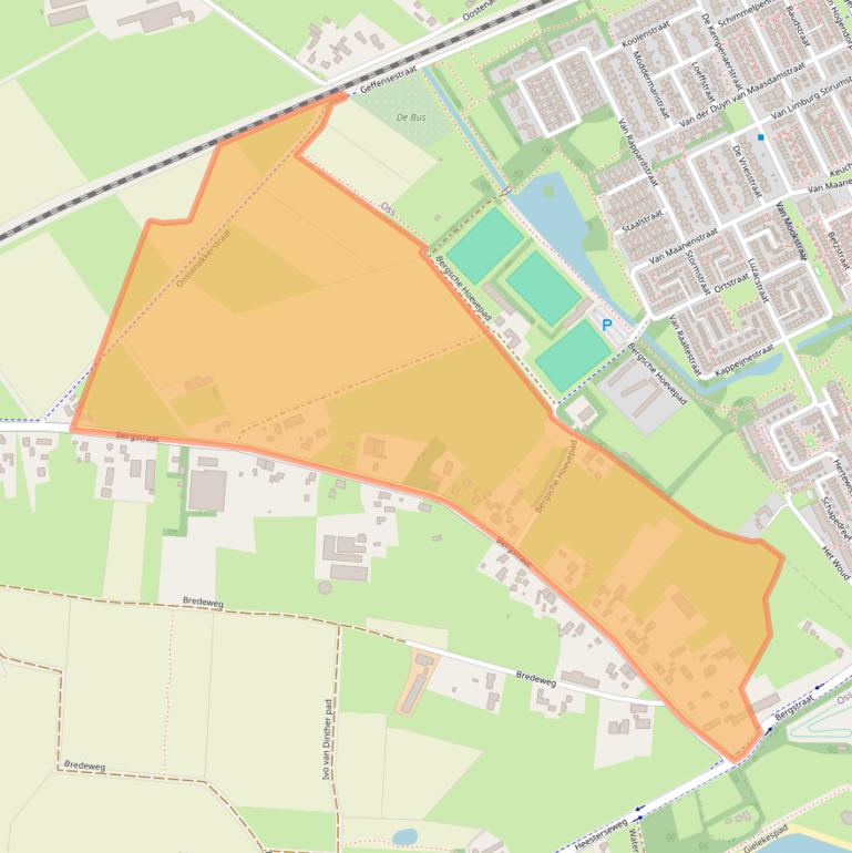 Kaart van postcodegebied 5386KL.