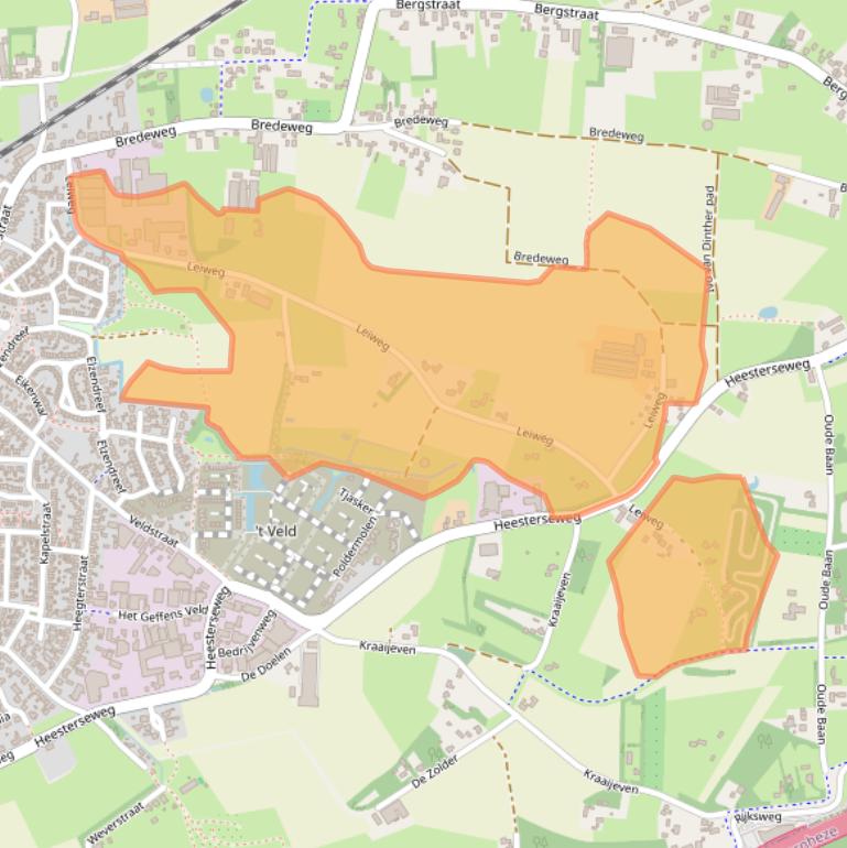 Kaart van postcodegebied 5386KR.