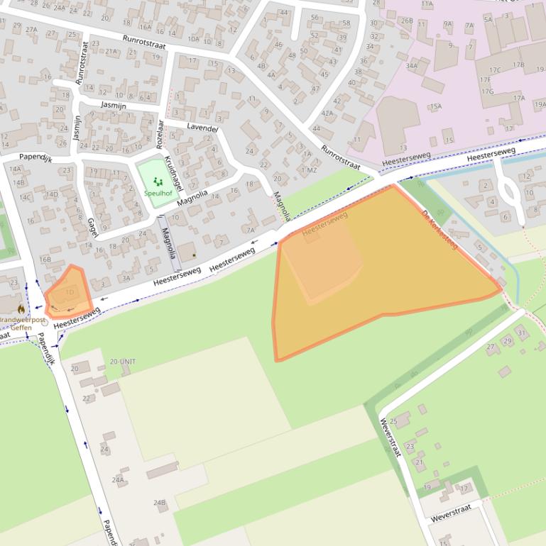 Kaart van postcodegebied 5386KX.