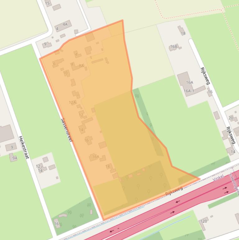 Kaart van postcodegebied 5386LB.