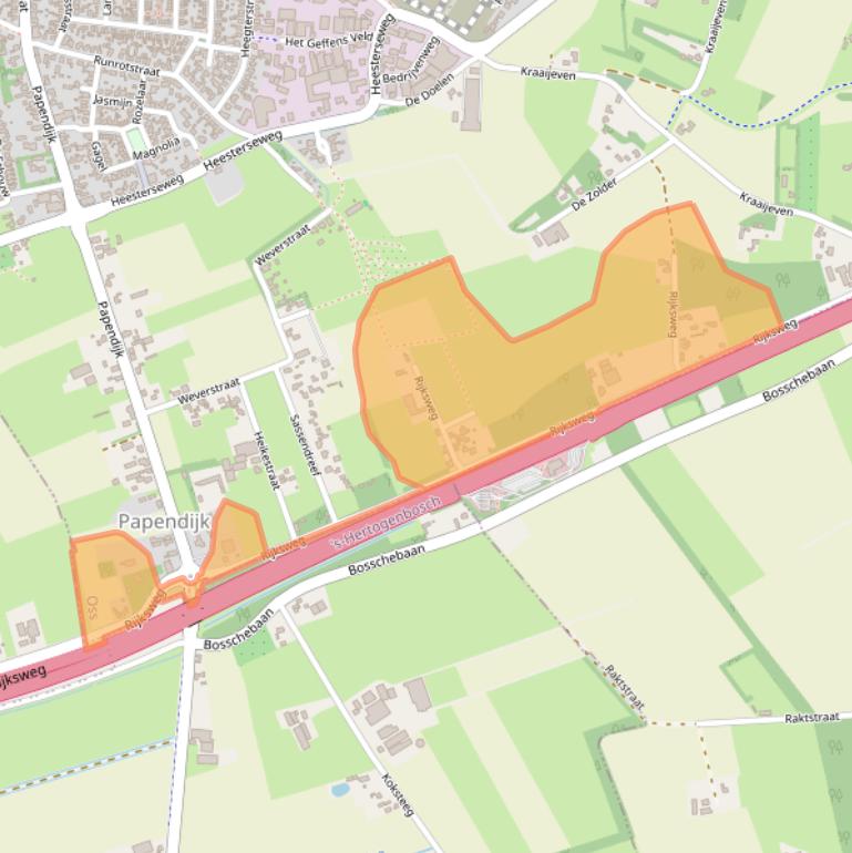 Kaart van postcodegebied 5386LD.