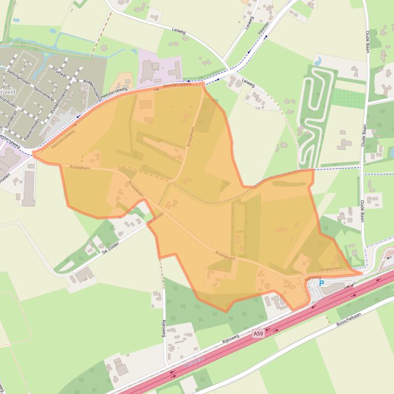 Kaart van postcodegebied 5386LH.