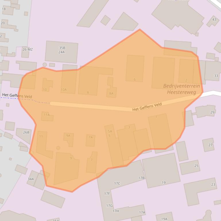 Kaart van postcodegebied 5386LL.