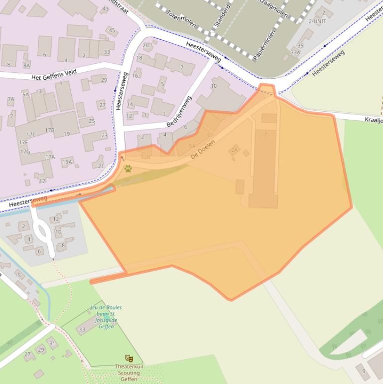 Kaart van postcodegebied 5386LM.