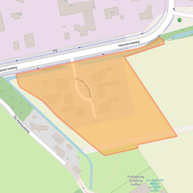 Kaart van postcodegebied 5386LN.