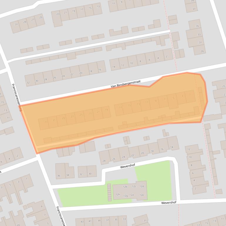 Kaart van postcodegebied 5388AK.