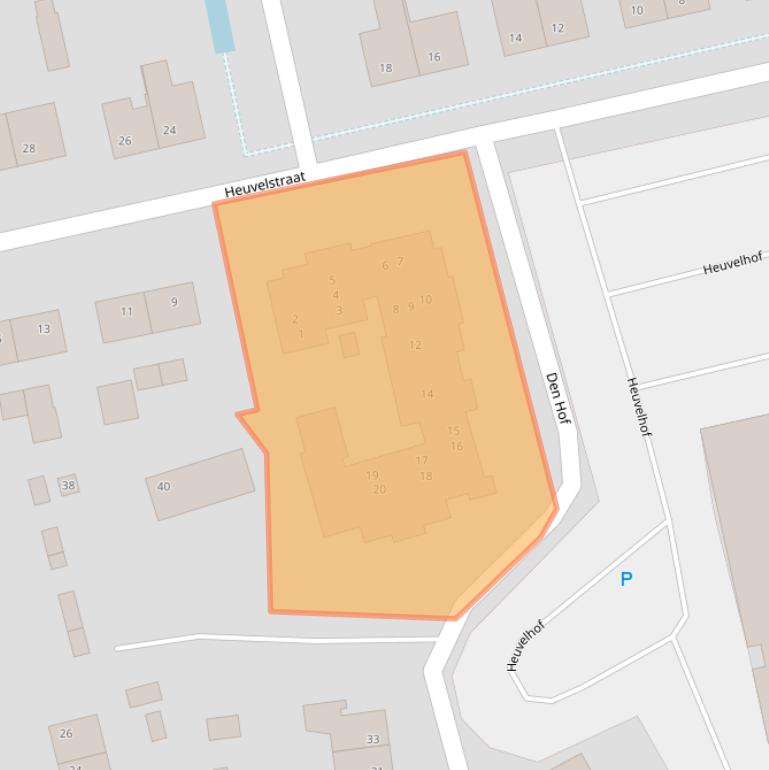 Kaart van postcodegebied 5388AP.