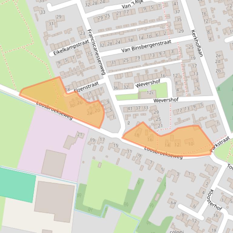 Kaart van postcodegebied 5388BD.