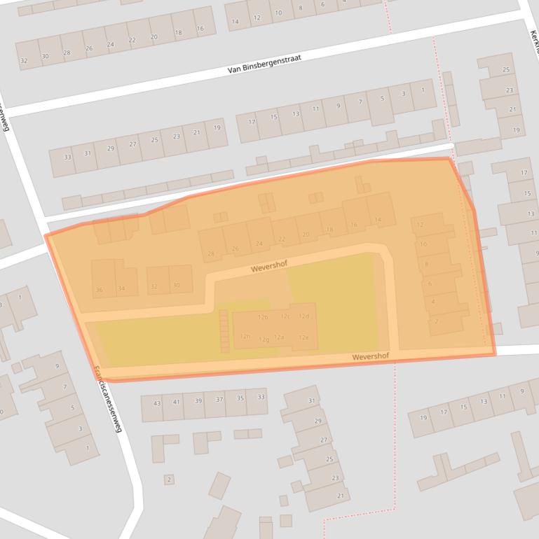 Kaart van postcodegebied 5388BR.
