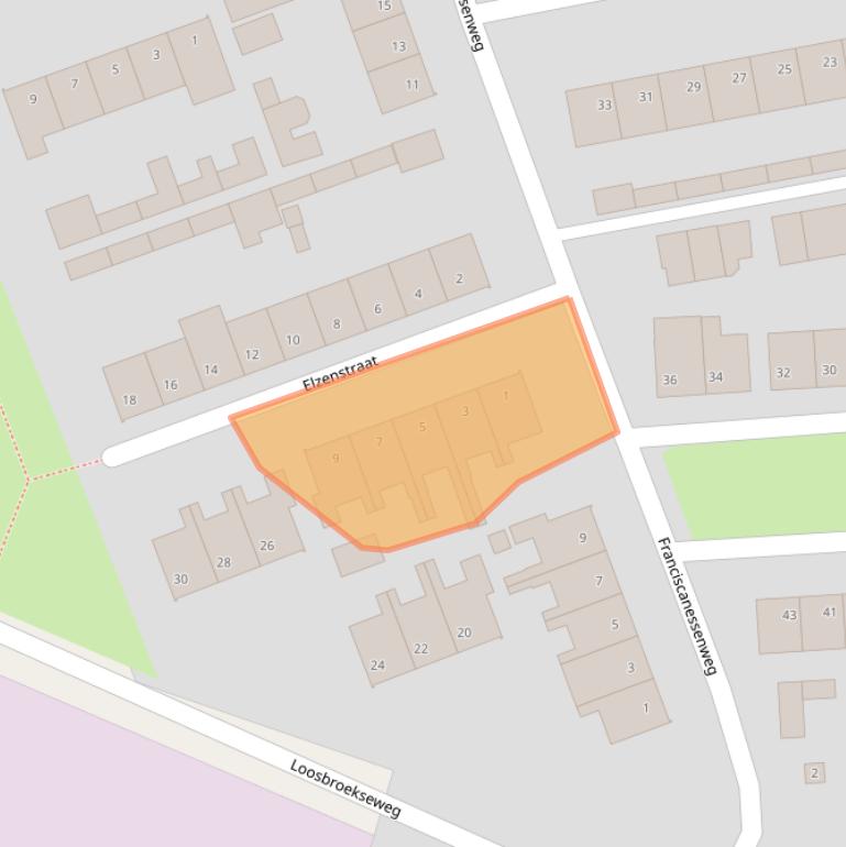 Kaart van postcodegebied 5388BV.