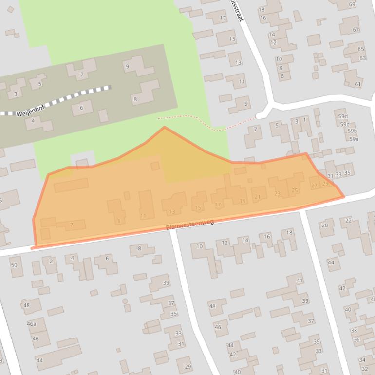 Kaart van postcodegebied 5388BX.