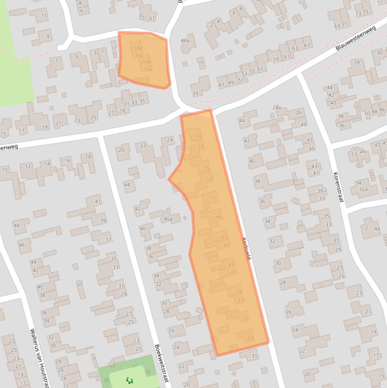 Kaart van postcodegebied 5388CE.