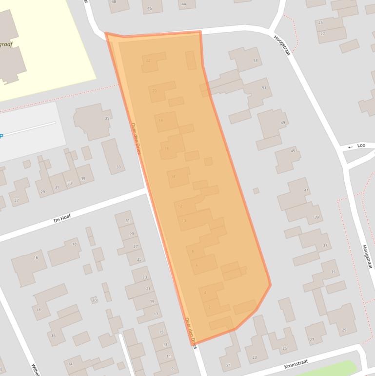 Kaart van postcodegebied 5388EJ.
