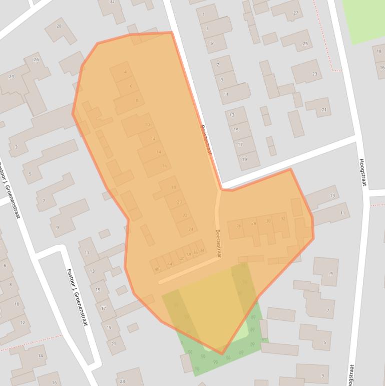 Kaart van postcodegebied 5388EW.